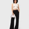 Top senza maniche in tweed lurex Top senza maniche in tweed lurex