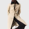 Trench con maniche e colletto a contrasto