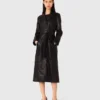 Trench lungo in pelle Trench lungo in pelle