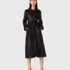 Trench lungo in pelle Trench lungo in pelle