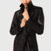 Trench lungo in pelle Trench lungo in pelle