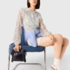 Tuta in tweed con paillettes