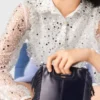 Tuta in tweed con paillettes