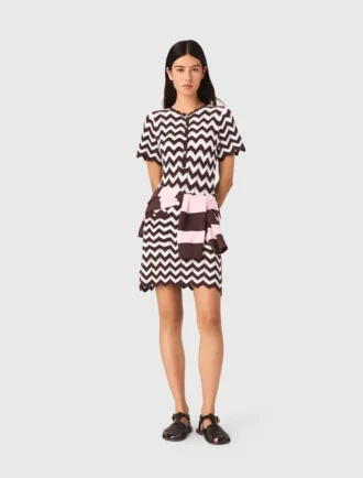 Vestito all’uncinetto a zigzag