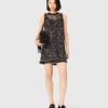 Vestito con paillettes floreali Vestito con paillettes floreali
