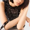 Vestito con paillettes floreali Vestito con paillettes floreali