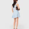 Vestito corto all’uncinetto