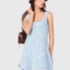 Vestito corto all’uncinetto