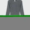 Vestito corto in maglia con collo decorato con perline