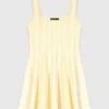 Vestito corto in maglia jacquard