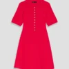 Vestito in maglia a coste mini
