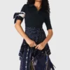 Vestito in misto tessuto con stampa bandana Vestito in misto tessuto con stampa bandana