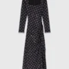Vestito lungo con perline e strass Vestito lungo con perline e strass