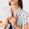 Vestito lungo con stampa jacquard