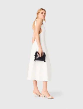 Vestito midi con schiena scoperta Vestito midi con schiena scoperta