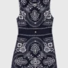 Vestito mini con stampa bandana