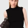 Vestito mini in maglia a coste e taffetà