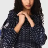 Vestito plissettato con stampa bandana
