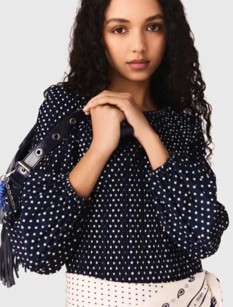 Vestito plissettato con stampa bandana