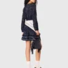 Vestito plissettato con stampa bandana