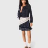 Vestito plissettato con stampa bandana