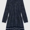 Vestito plissettato con stampa bandana