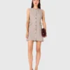 Vestito sartoriale con mini strass Vestito sartoriale con mini strass
