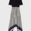 Vestito stampato bicolore Vestito stampato bicolore