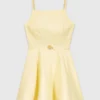 Vestito svasato con spalline